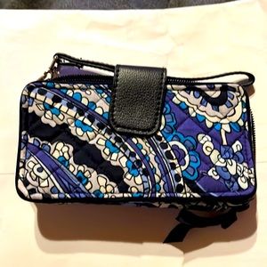 Vera Bradley Dark Night Paisley RFID Smartphone Wristlet